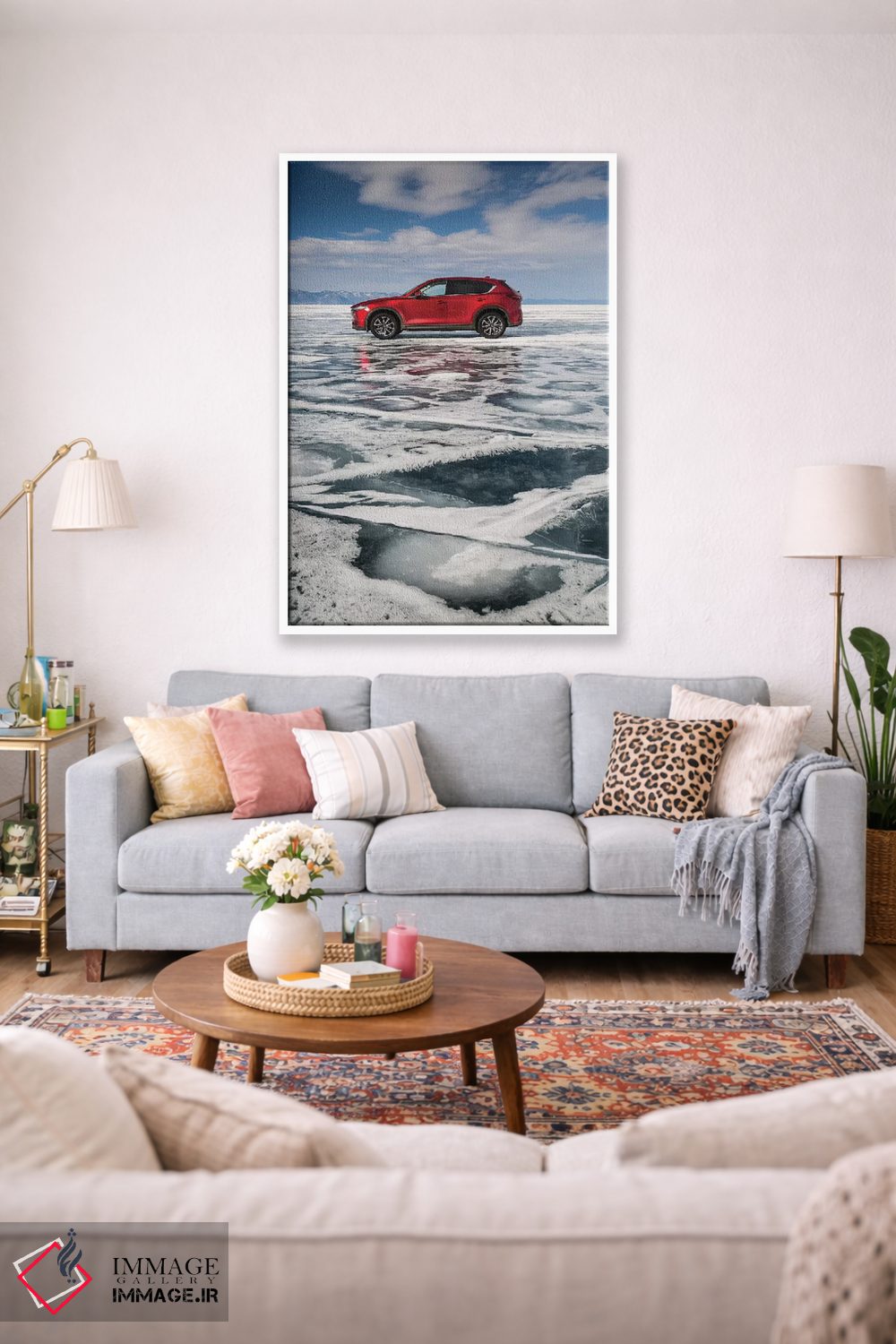 تابلو دکوراتیو دریاچه بایکال، روسیه، سیبری، مزدا CX-5 اثر میکولاج گوسپودرک - D1W