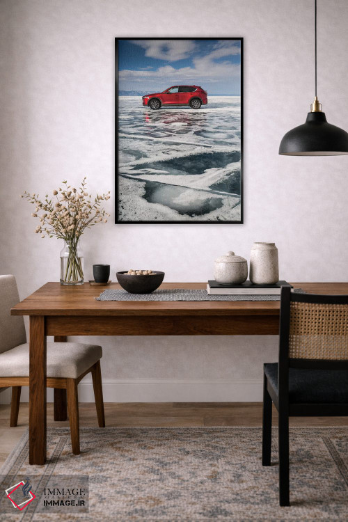 تابلو دکوراتیو دریاچه بایکال، روسیه، سیبری، مزدا CX-5 اثر میکولاج گوسپودرک - D5B