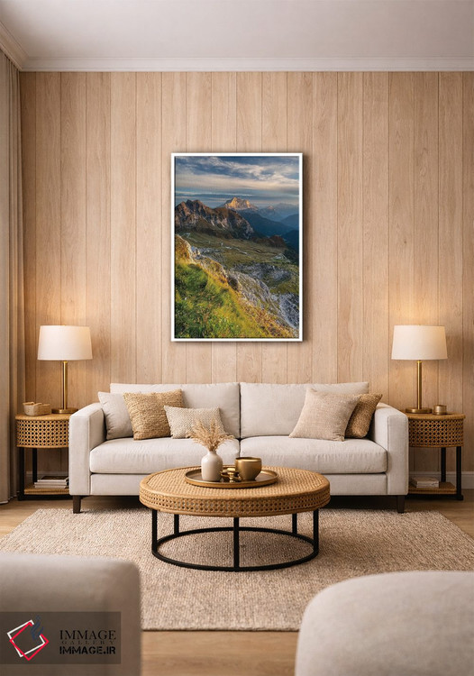 تابلو دکوراتیو ایتالیا، آلپ، دولومیت ها III اثر میکولاج گوسپودرک - D1W
