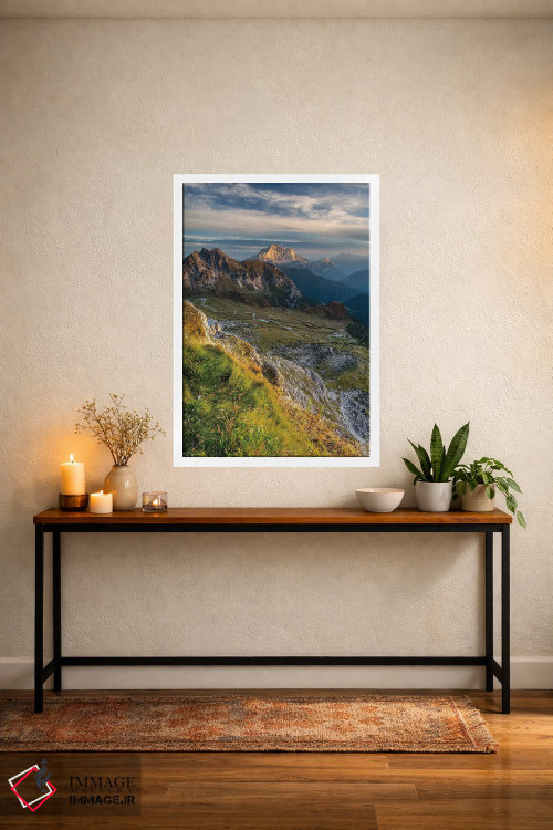 تابلو دکوراتیو ایتالیا، آلپ، دولومیت ها III اثر میکولاج گوسپودرک - D3W