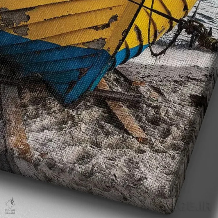 تابلو دکوراتیو اروپا، لهستان، پومرانیا، ملخلینکی V اثر میکولاج گوسپودرک - نمای نزدیک بافت بوم