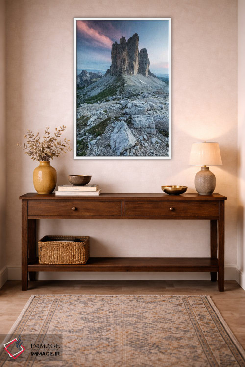 تابلو دکوراتیو ایتالیا، آلپ، دولومیت ها، کوه ها، تری چی مه دی لاواردو… اثر میکولاج گوسپودرک - D1W