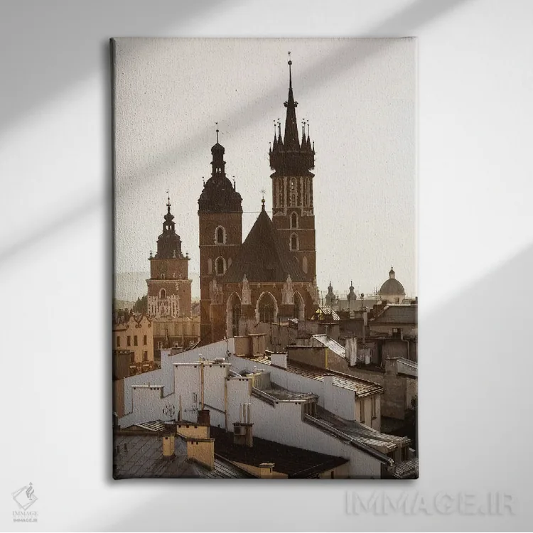 تابلو دکوراتیو لهستان، لهستان کوچک، کراکوف اثر میکولاج گوسپودرک - نمای روبهرو روی دیوار