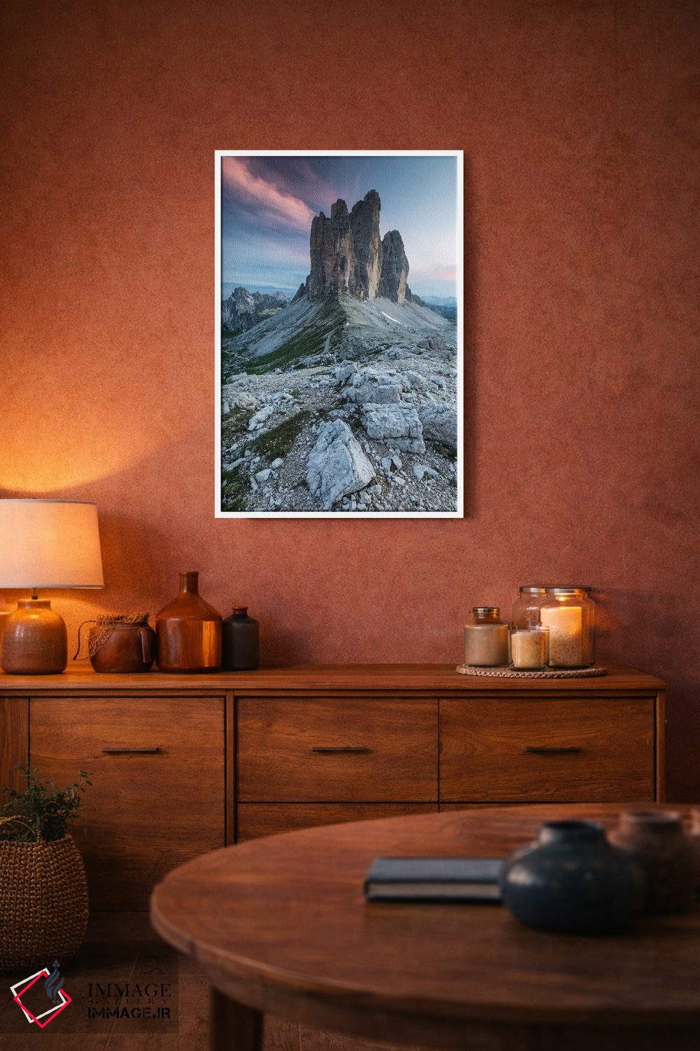 تابلو دکوراتیو ایتالیا، آلپ، دولومیت ها، کوه ها، تری چی مه دی لاواردو… اثر میکولاج گوسپودرک - D3W