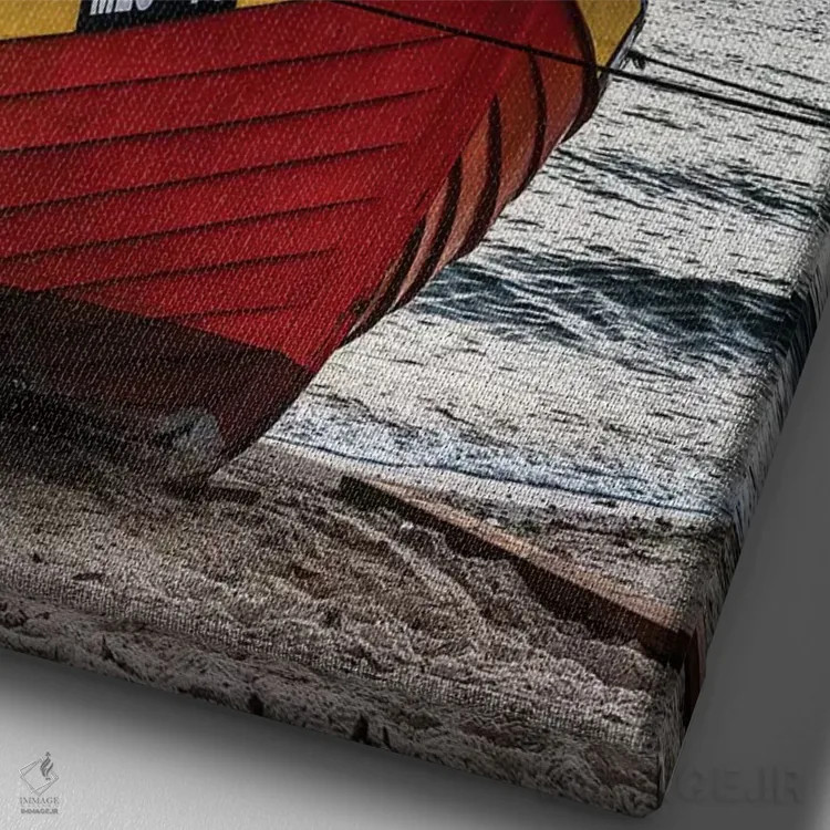 تابلو دکوراتیو اروپا، لهستان، پومرانیا، ملخلینکی VI اثر میکولاج گوسپودرک - نمای نزدیک بافت بوم