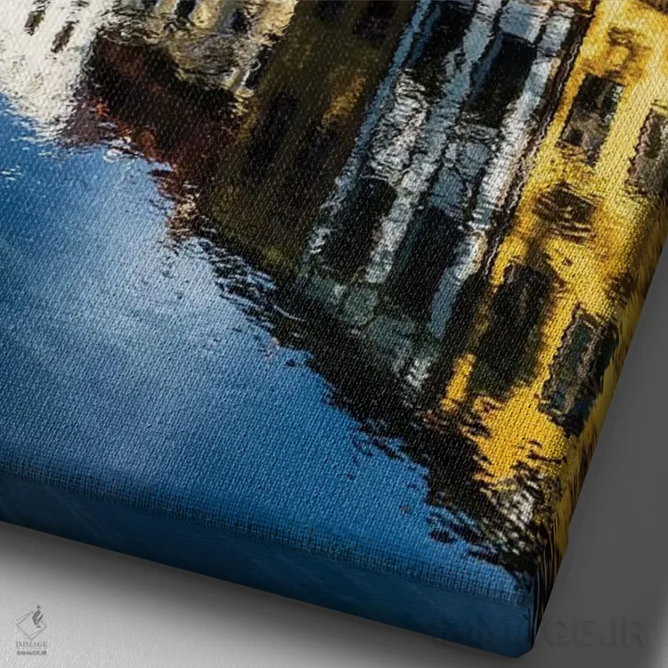 تابلو دکوراتیو لهستان، استان کویاوی-پومرانیا، بیدگوشچ اثر میکولاج گوسپودرک - نمای نزدیک بافت بوم