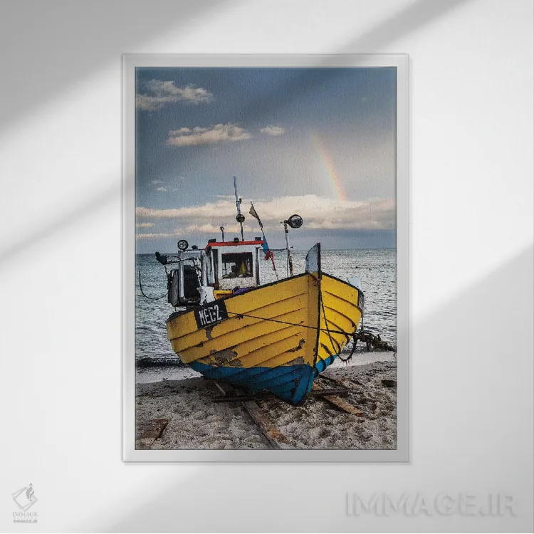 تابلو دکوراتیو اروپا، لهستان، پومرانیا، ملخلینکی V اثر میکولاج گوسپودرک - نمای قابدار سفید