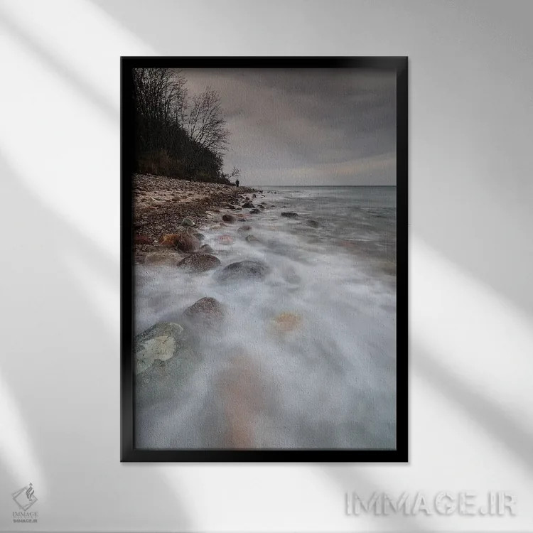 تابلو دکوراتیو اروپا، لهستان، پومرانیا، دماغه روزویه VI اثر میکولاج گوسپودرک - نمای قابدار مشکی