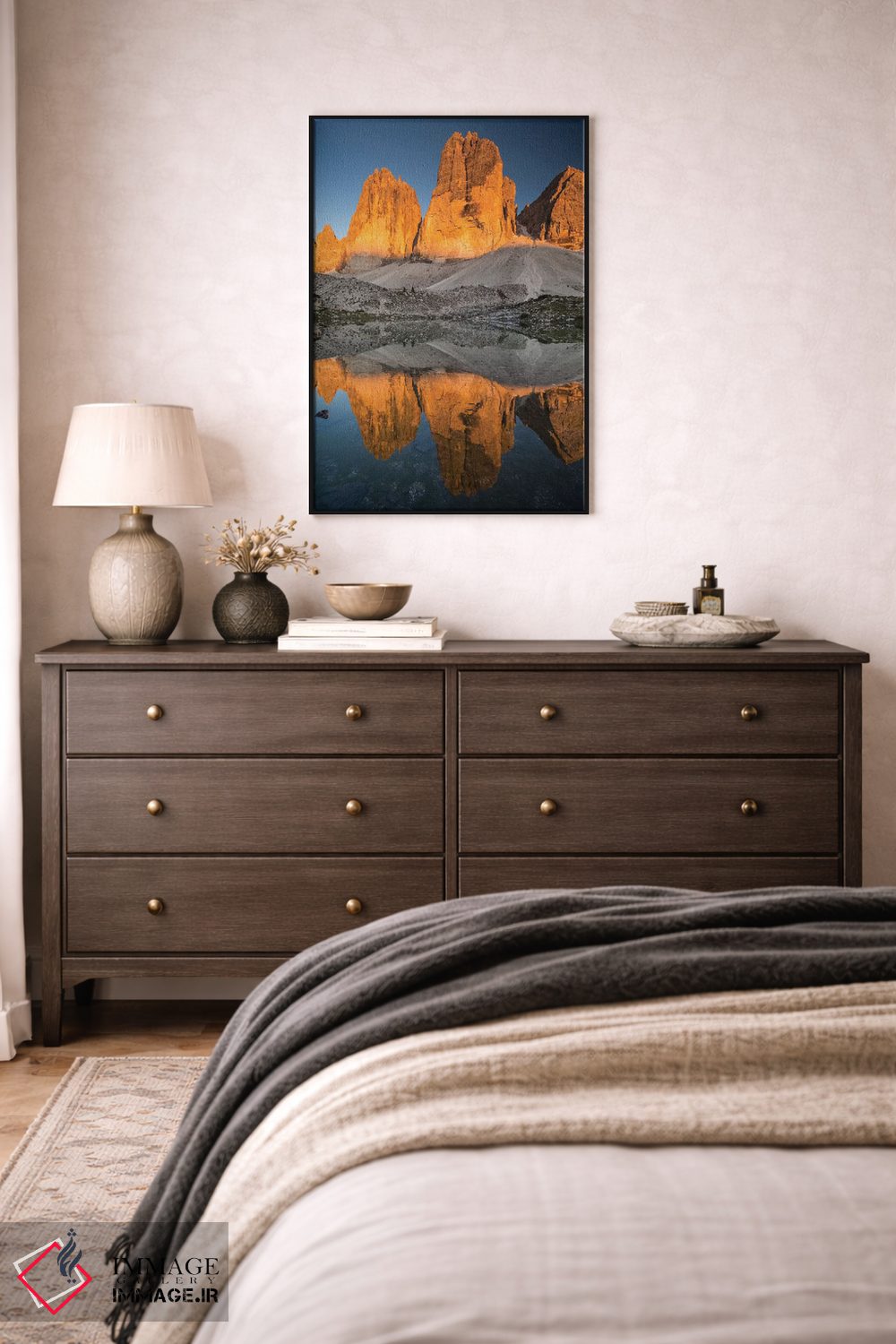 تابلو دکوراتیو ایتالیا، آلپ، دولومیت ها، کوه ها، تری چی مه دی لاواردو… اثر میکولاج گوسپودرک - D4B