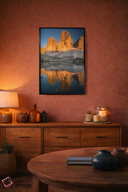 تابلو دکوراتیو ایتالیا، آلپ، دولومیت ها، کوه ها، تری چی مه دی لاواردو… اثر میکولاج گوسپودرک - D5B