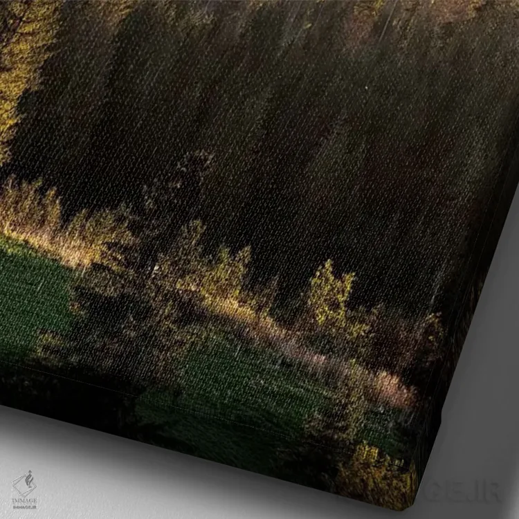 تابلو دکوراتیو اروپا، لهستان، لهستان کوچک، کوه های تاترا I اثر میکولاج گوسپودرک - نمای نزدیک بافت بوم