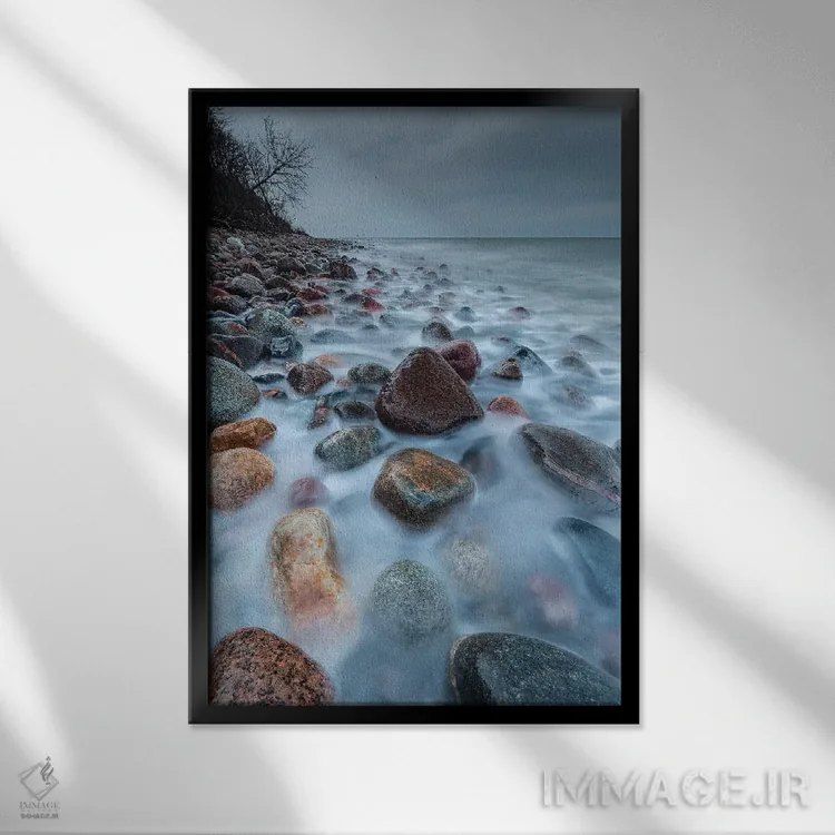 تابلو دکوراتیو Poland, Pomerania, Rozewie Cap XIV,اروپا، لهستان، پومر… اثر میکولاج گوسپودرک - نمای قابدار مشکی