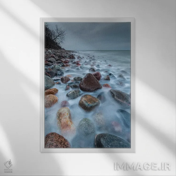 تابلو دکوراتیو Poland, Pomerania, Rozewie Cap XIV,اروپا، لهستان، پومر… اثر میکولاج گوسپودرک - نمای قابدار سفید