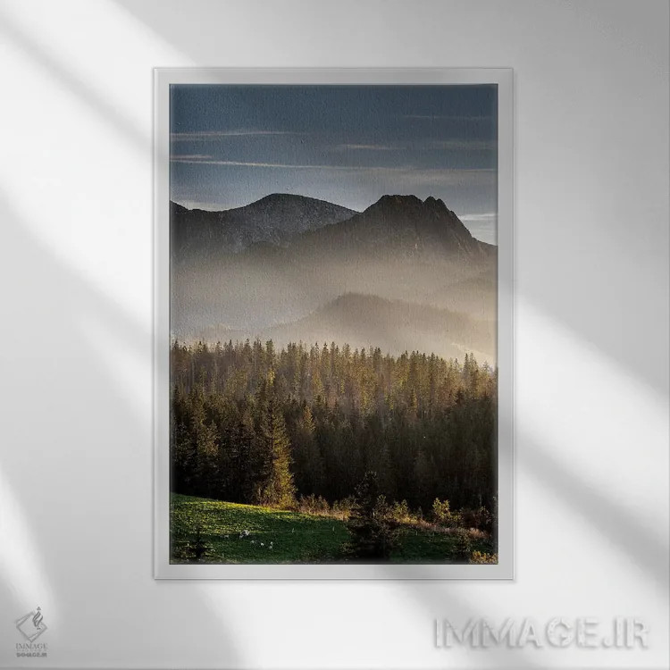 تابلو دکوراتیو اروپا، لهستان، لهستان کوچک، کوه های تاترا I اثر میکولاج گوسپودرک - نمای قابدار سفید