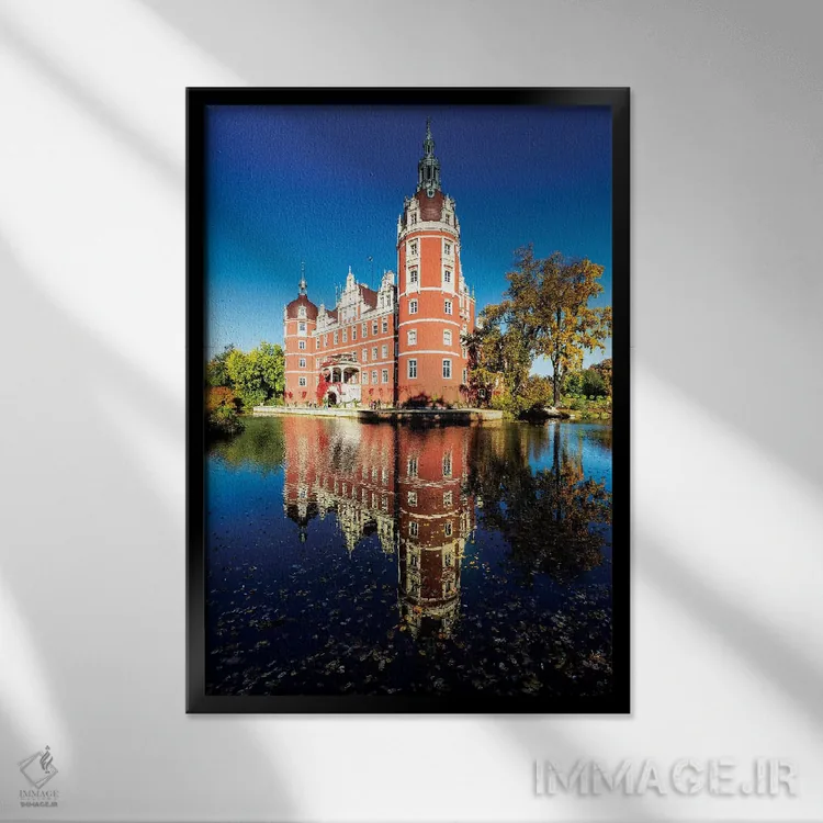 تابلو دکوراتیو Germany, Muskau Park,اروپا، آلمان، پارک موسکاو اثر میکولاج گوسپودرک - نمای قابدار مشکی