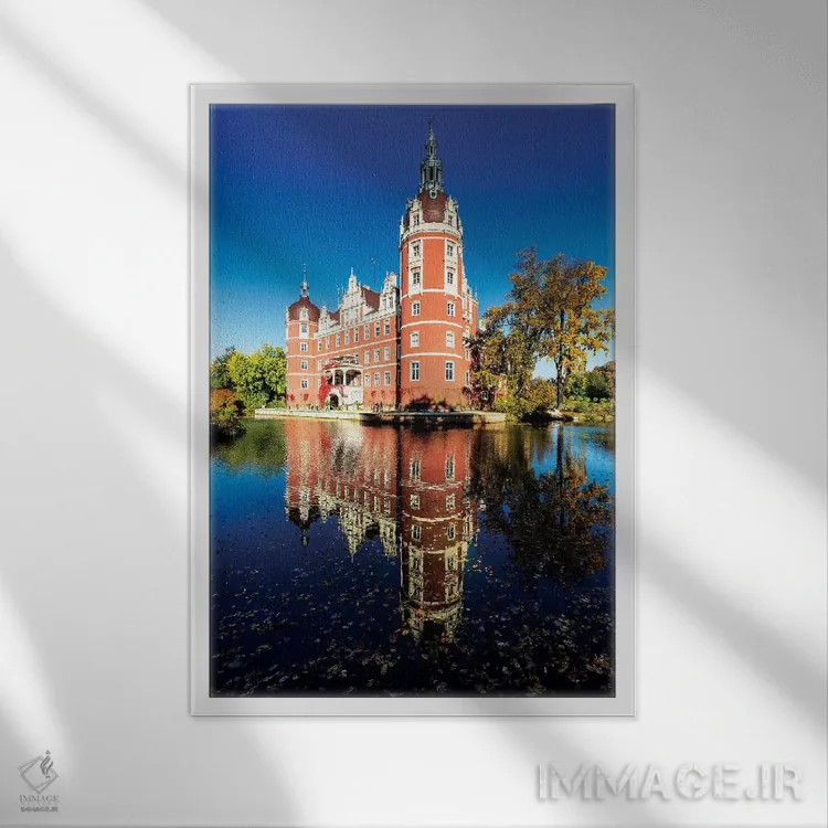 تابلو دکوراتیو Germany, Muskau Park,اروپا، آلمان، پارک موسکاو اثر میکولاج گوسپودرک - نمای قابدار سفید