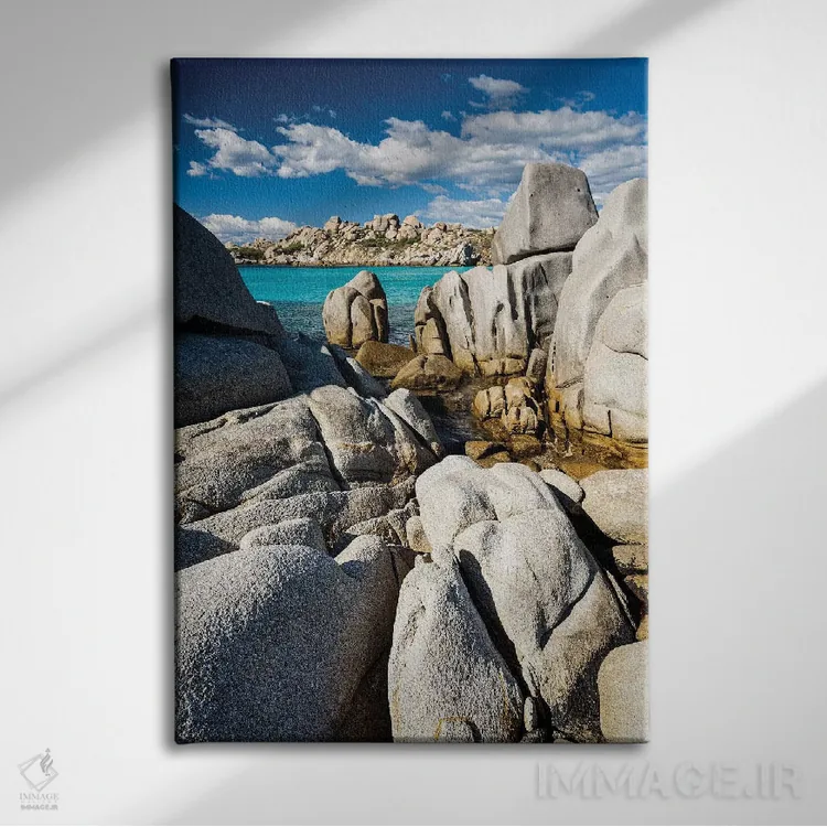 تابلو دکوراتیو فرانسه، کورسیکا، لاوتزی I اثر میکولاج گوسپودرک - نمای روبهرو روی دیوار