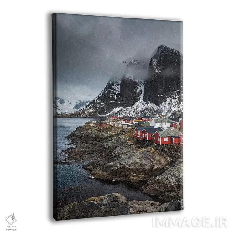 تابلو دکوراتیو نروژ، لوفوتن، هامنی اثر میکولاج گوسپودرک - نمای پرسپکتیو محصول