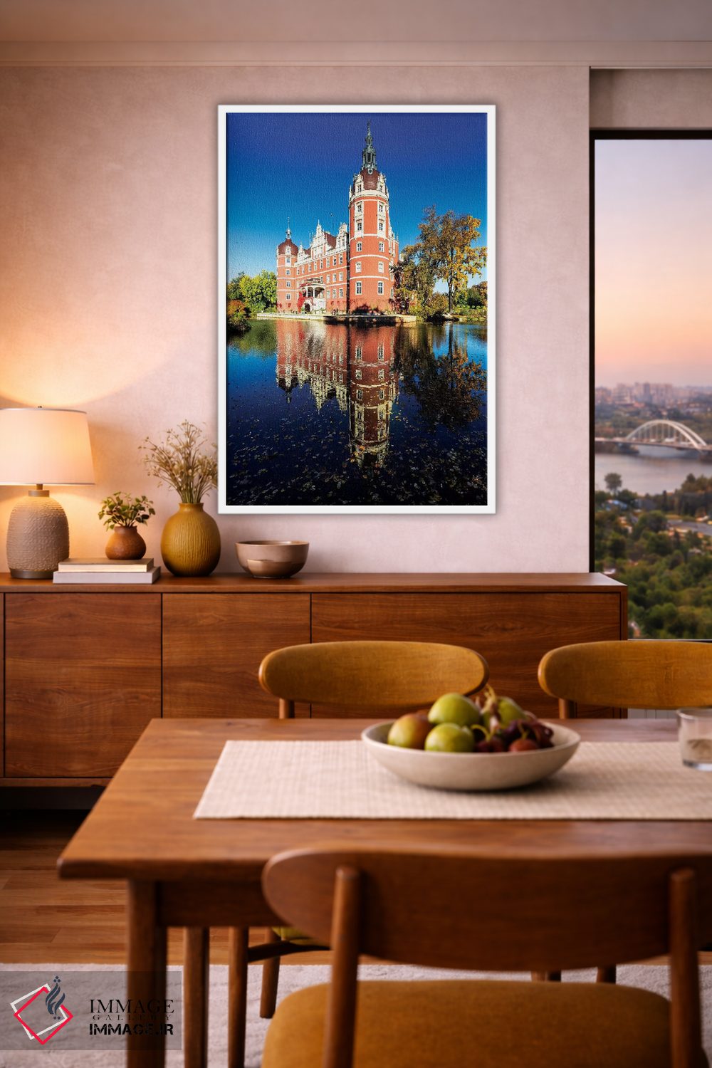 تابلو دکوراتیو Germany, Muskau Park,اروپا، آلمان، پارک موسکاو اثر میکولاج گوسپودرک - D6W