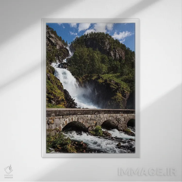 تابلو دکوراتیو نروژ، لتفوسن I اثر میکولاج گوسپودرک - نمای قابدار سفید