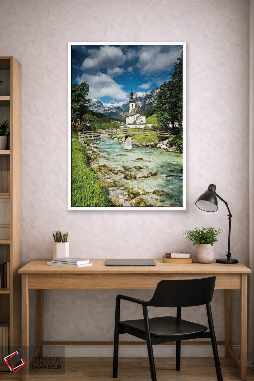 تابلو دکوراتیو آلمان، آلپ، باواریا، رامزاو در نزدیکی برشتس گادن اثر میکولاج گوسپودرک - D1W