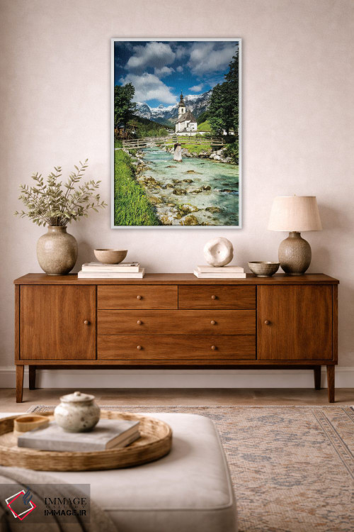 تابلو دکوراتیو آلمان، آلپ، باواریا، رامزاو در نزدیکی برشتس گادن اثر میکولاج گوسپودرک - D3W