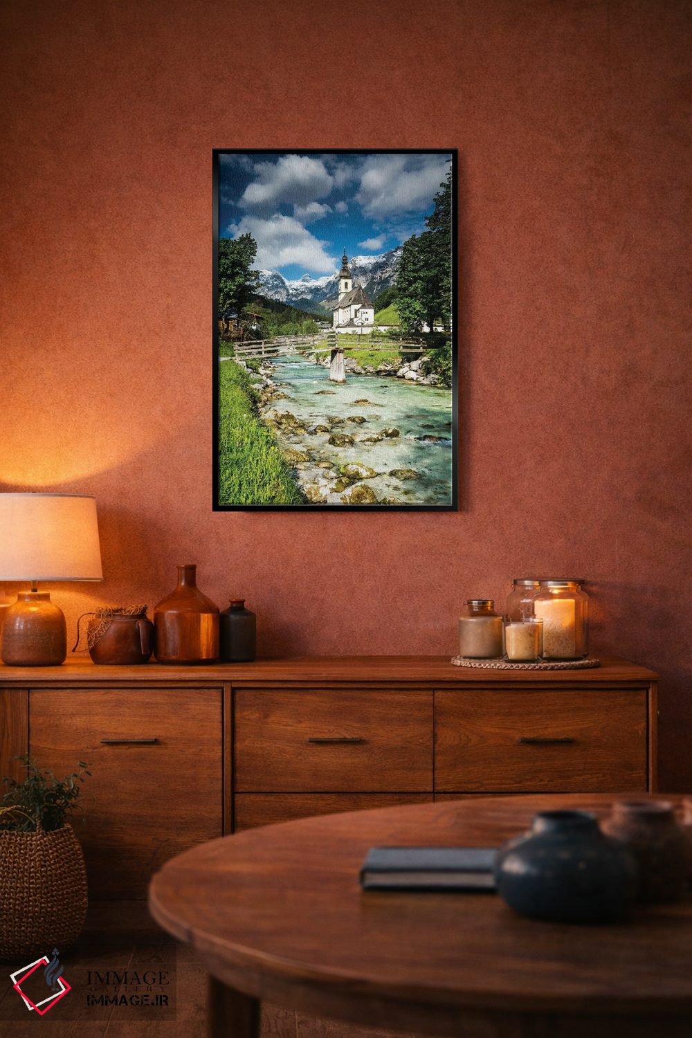 تابلو دکوراتیو آلمان، آلپ، باواریا، رامزاو در نزدیکی برشتس گادن اثر میکولاج گوسپودرک - D5B