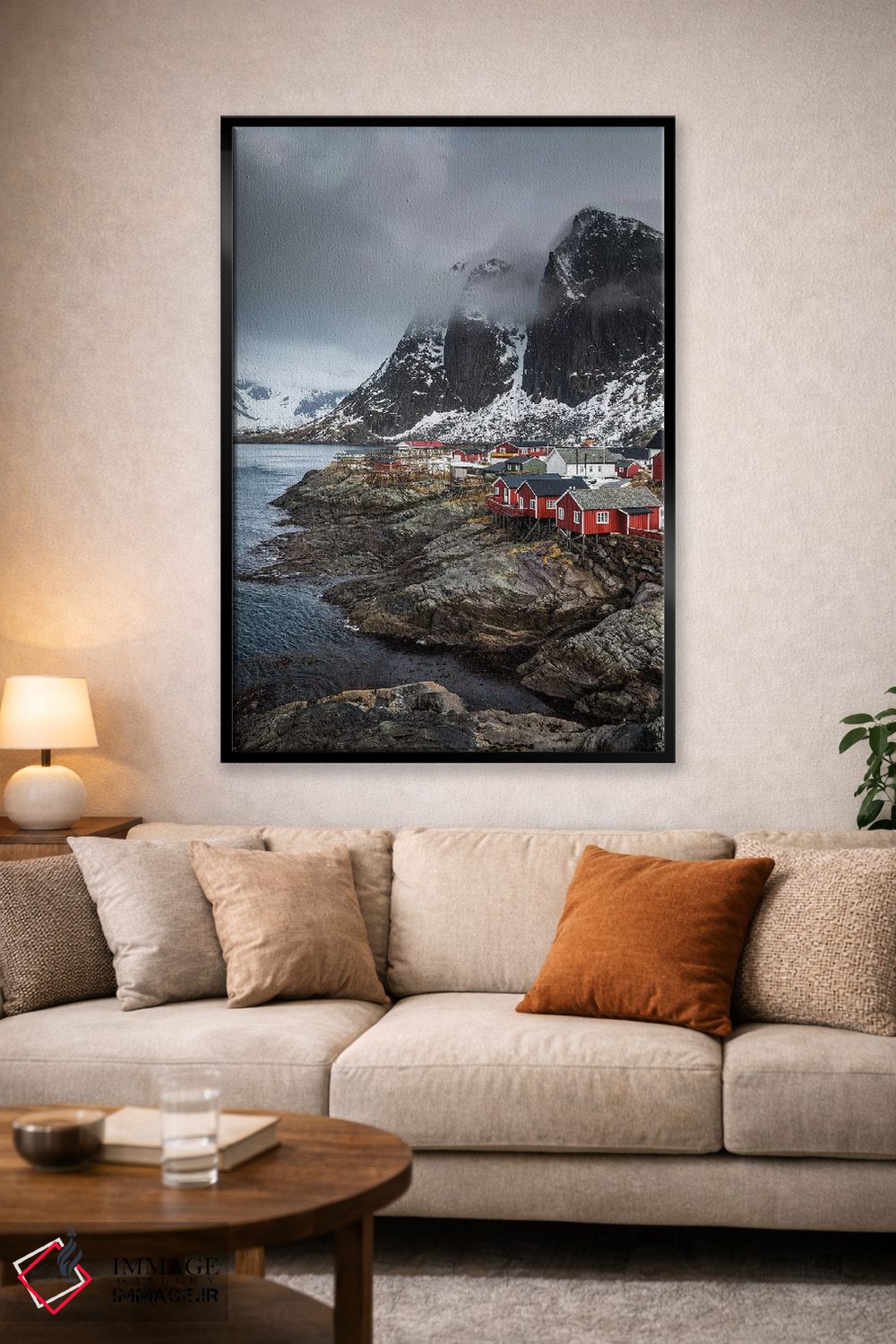 تابلو دکوراتیو نروژ، لوفوتن، هامنی اثر میکولاج گوسپودرک - D2B