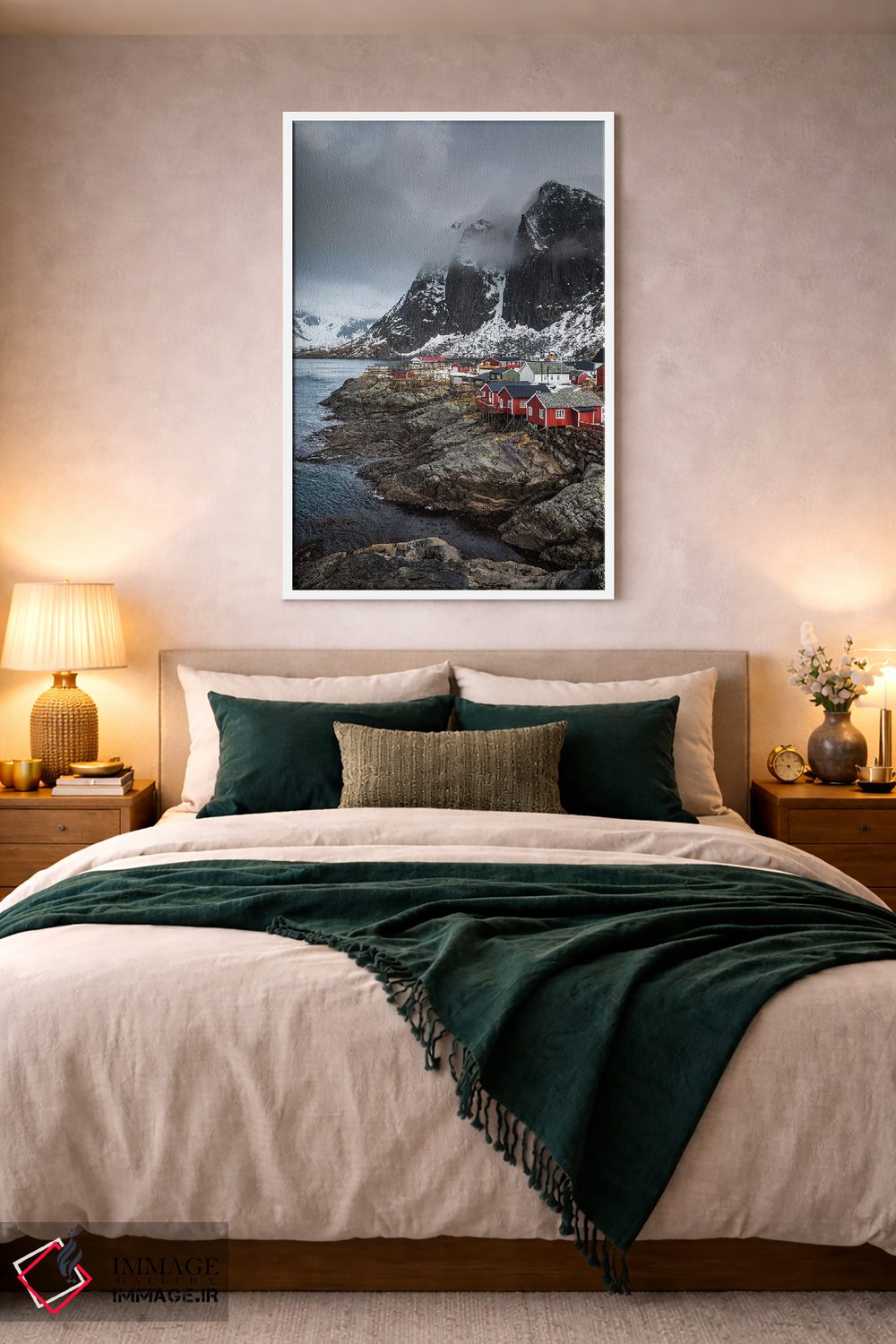 تابلو دکوراتیو نروژ، لوفوتن، هامنی اثر میکولاج گوسپودرک - D3W