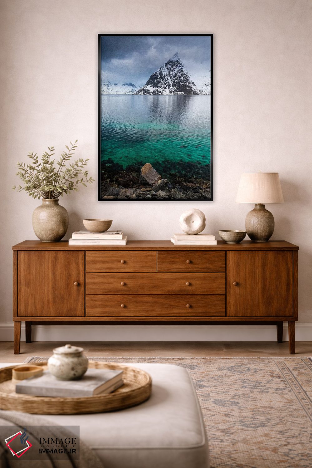 تابلو دکوراتیو نروژ، لوفوتن، رینه I اثر میکولاج گوسپودرک - D4B