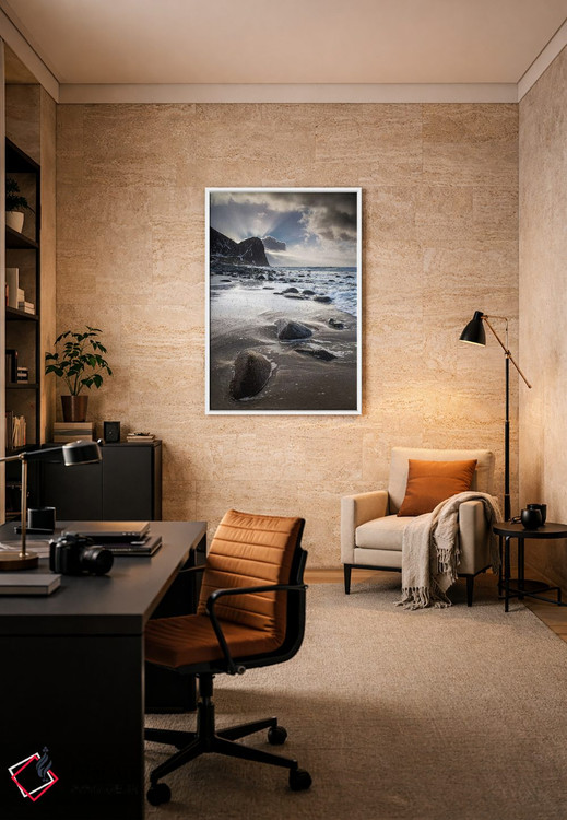 تابلو دکوراتیو نروژ، لوفوتن، اونستاد II اثر میکولاج گوسپودرک - D5W