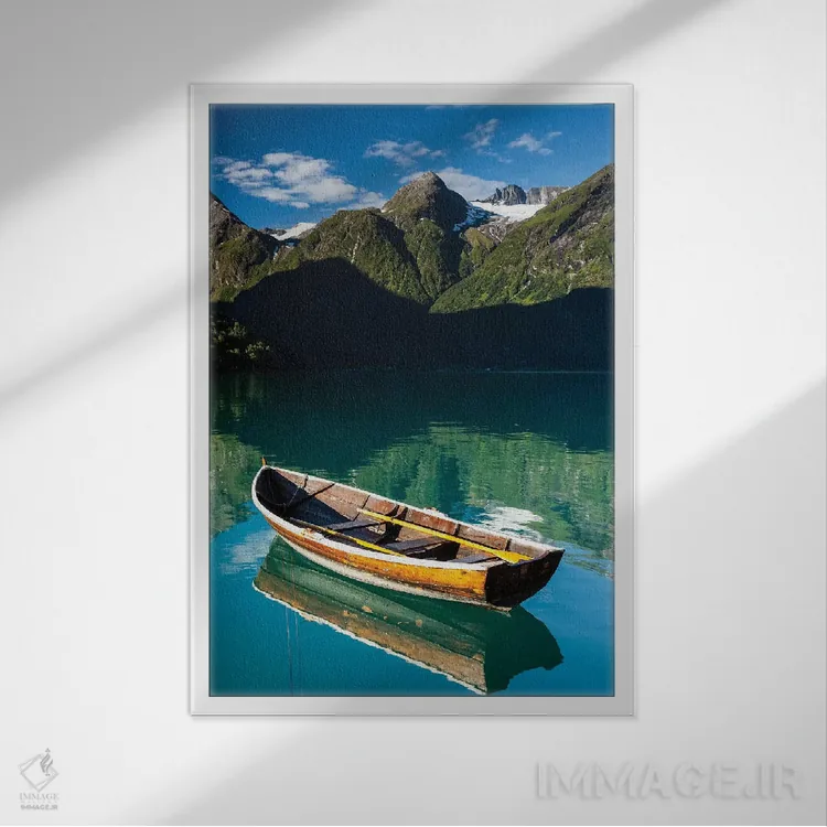 تابلو دکوراتیو نروژ، استرین V اثر میکولاج گوسپودرک - نمای قابدار سفید