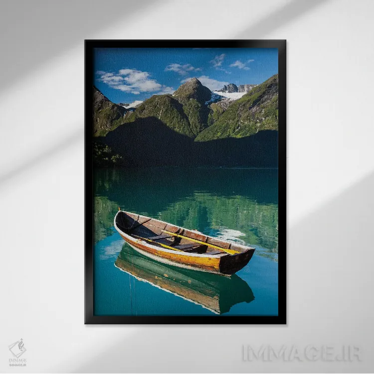 تابلو دکوراتیو نروژ، استرین V اثر میکولاج گوسپودرک - نمای قابدار مشکی