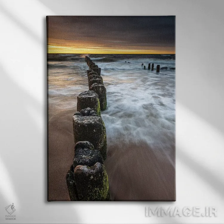 تابلو دکوراتیو لهستان، دریای بالتیک XIII اثر میکولاج گوسپودرک - نمای روبهرو روی دیوار