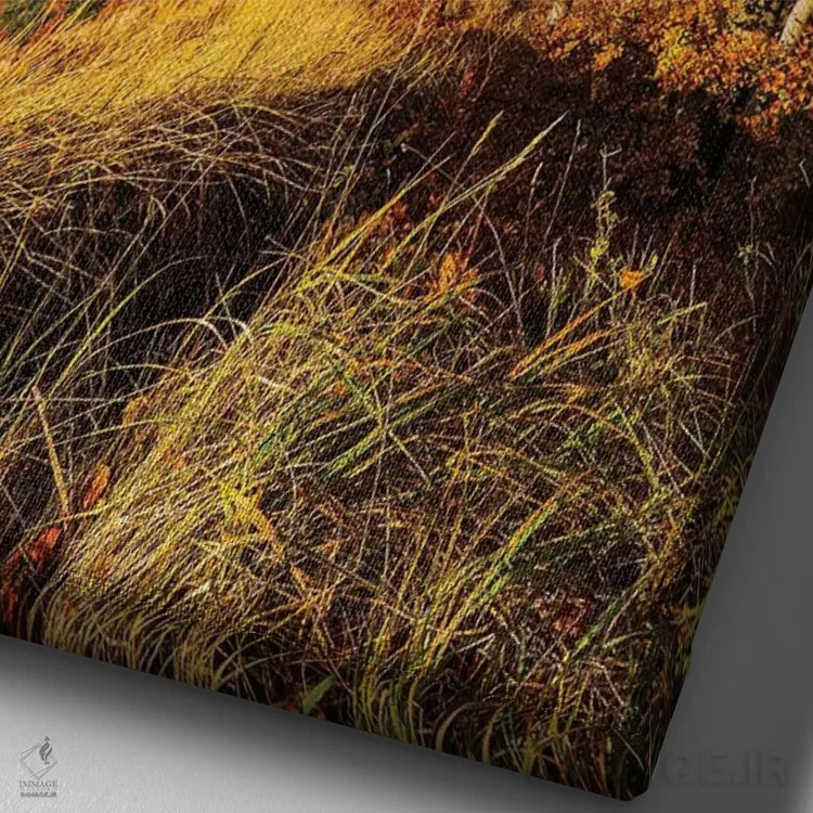 تابلو دکوراتیو لهستان، دریای بالتیک IX اثر میکولاج گوسپودرک - نمای نزدیک بافت بوم