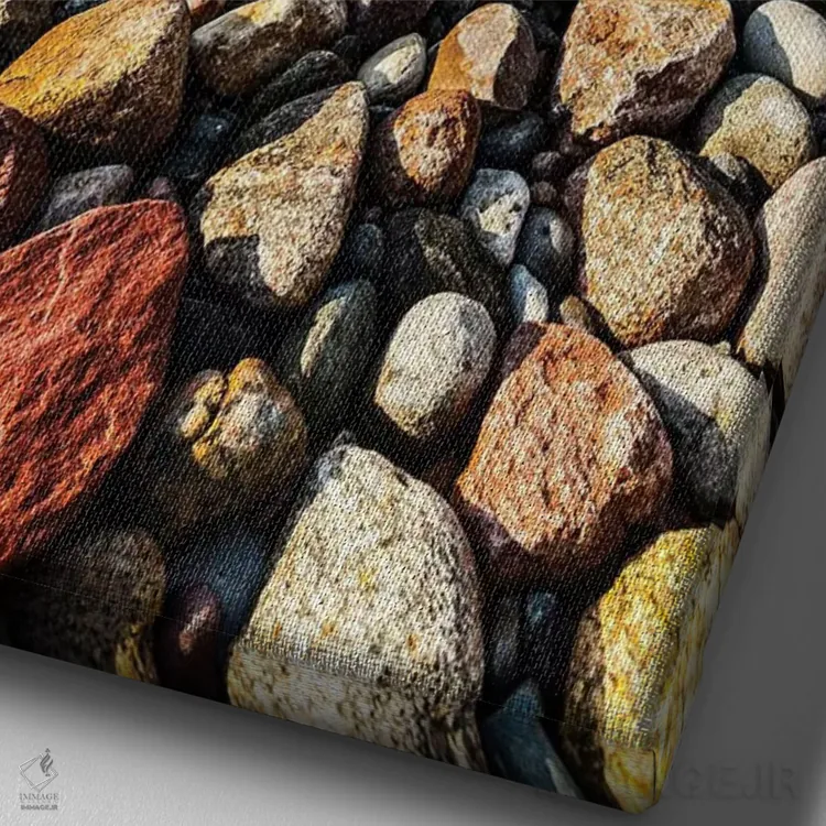 تابلو دکوراتیو لهستان، دریای بالتیک XVIII اثر میکولاج گوسپودرک - نمای نزدیک بافت بوم