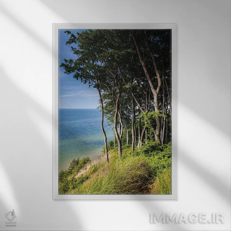 تابلو دکوراتیو لهستان، دریای بالتیک XVI اثر میکولاج گوسپودرک - نمای قابدار سفید