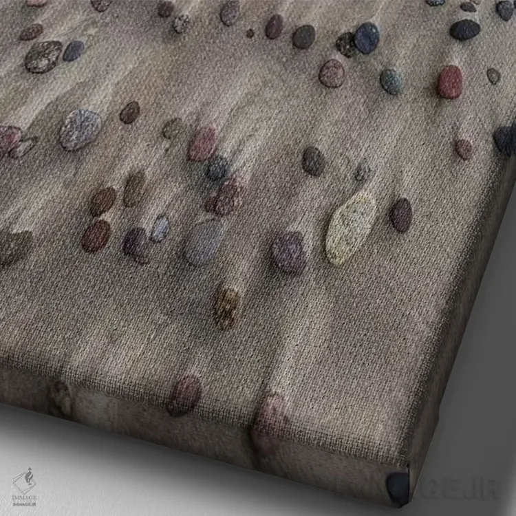 تابلو دکوراتیو لهستان، دریای بالتیک، پارک ملی اسلوینسکی II اثر میکولاج گوسپودرک - نمای نزدیک بافت بوم