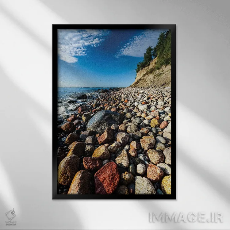 تابلو دکوراتیو لهستان، دریای بالتیک XVIII اثر میکولاج گوسپودرک - نمای قابدار مشکی