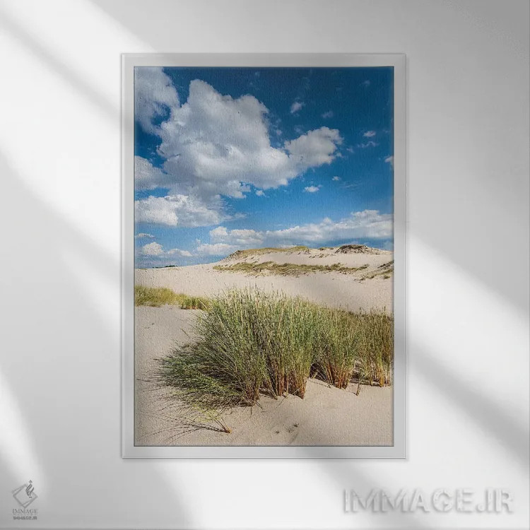 تابلو دکوراتیو لهستان، دریای بالتیک، پارک ملی اسلوینسکی IV اثر میکولاج گوسپودرک - نمای قابدار سفید