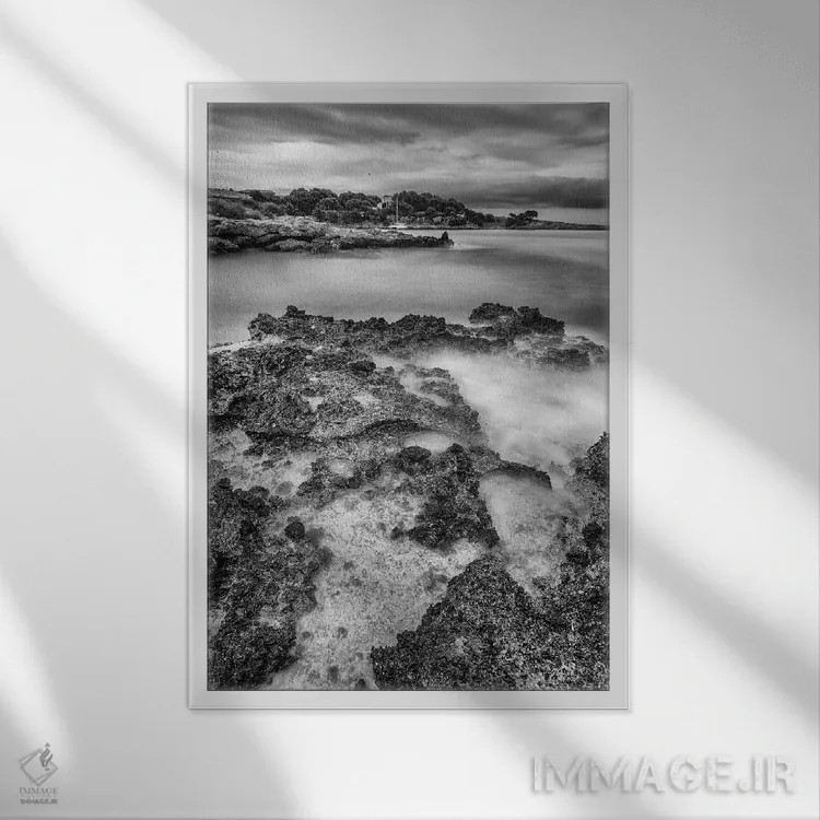 تابلو دکوراتیو اسپانیا، مایورکا اثر میکولاج گوسپودرک - نمای قابدار سفید