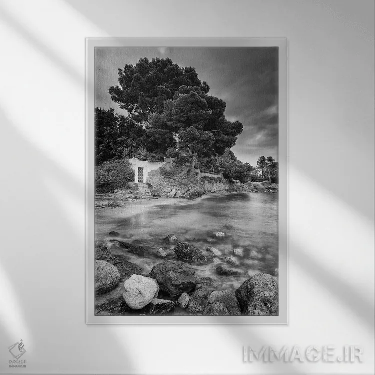 تابلو دکوراتیو اسپانیا، مایورکا اثر میکولاج گوسپودرک - نمای قابدار سفید