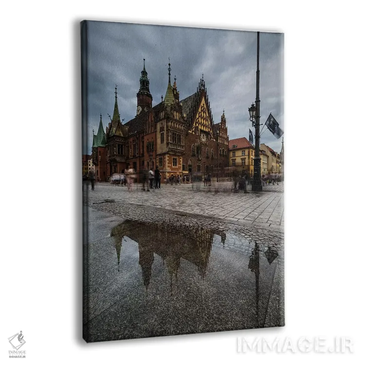 تابلو دکوراتیو لهستان، وروتسواف، میدان اصلی I اثر میکولاج گوسپودرک - نمای پرسپکتیو محصول