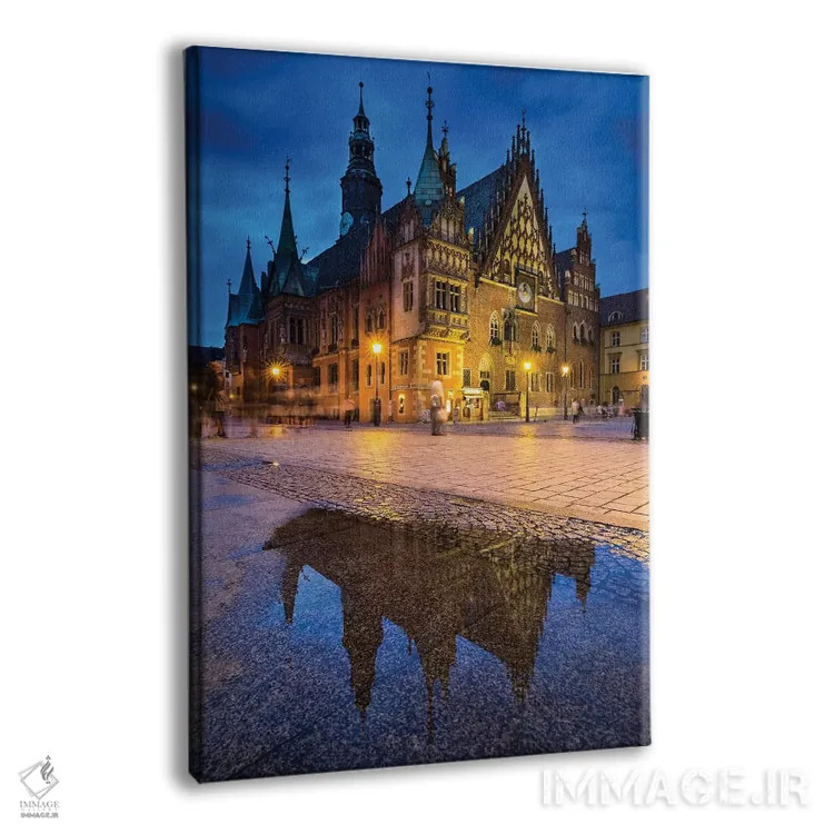 تابلو دکوراتیو لهستان، وروتسواف، میدان اصلی II اثر میکولاج گوسپودرک - نمای پرسپکتیو محصول