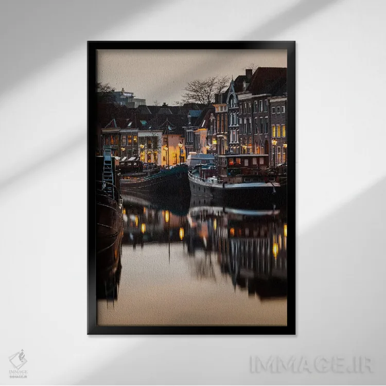 تابلو دکوراتیو هلند، زوله اثر میکولاج گوسپودرک - نمای قابدار مشکی