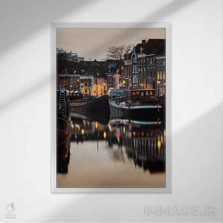 تابلو دکوراتیو هلند، زوله اثر میکولاج گوسپودرک - نمای قابدار سفید