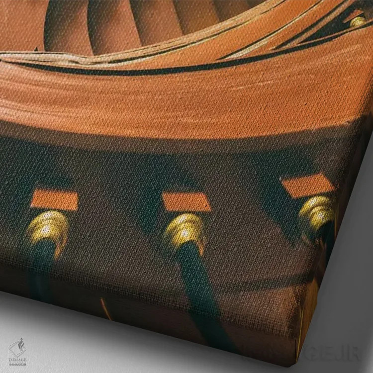 تابلو دکوراتیو راه پله اثر میکولاج گوسپودرک - نمای نزدیک بافت بوم