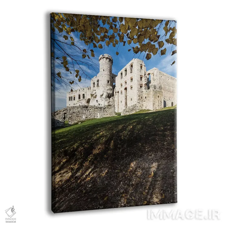 تابلو دکوراتیو قلعه اوگرودزینیتس، پاییز، لهستان اثر میکولاج گوسپودرک - نمای پرسپکتیو محصول