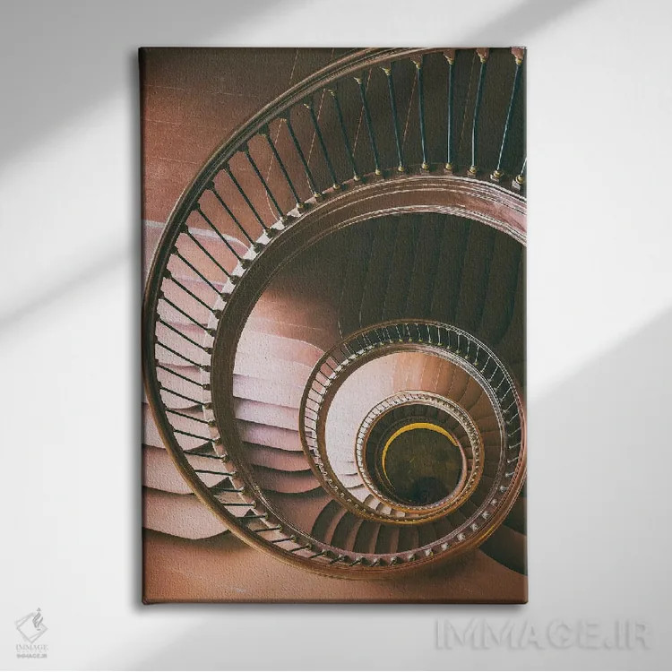 تابلو دکوراتیو پله ها اثر میکولاج گوسپودرک - نمای روبهرو روی دیوار