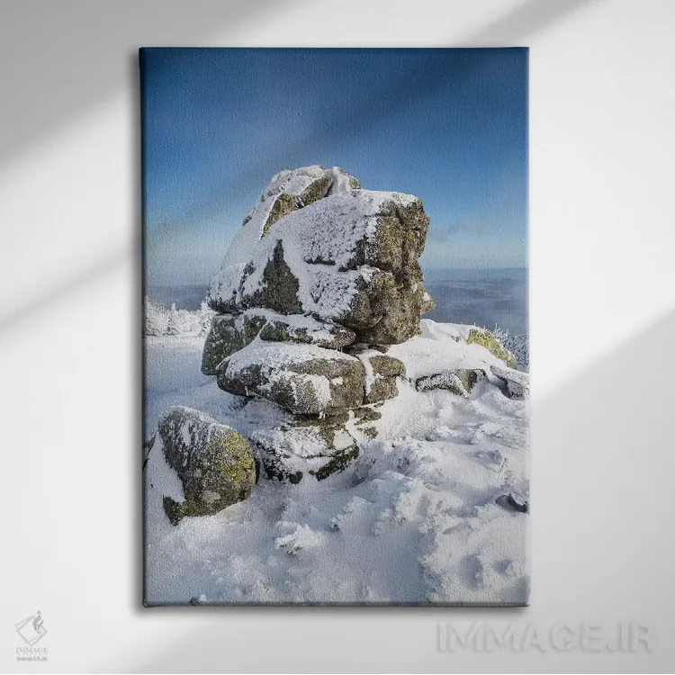 تابلو دکوراتیو کوه های غول آسا، صخره ها، لهستان اثر میکولاج گوسپودرک - نمای روبهرو روی دیوار